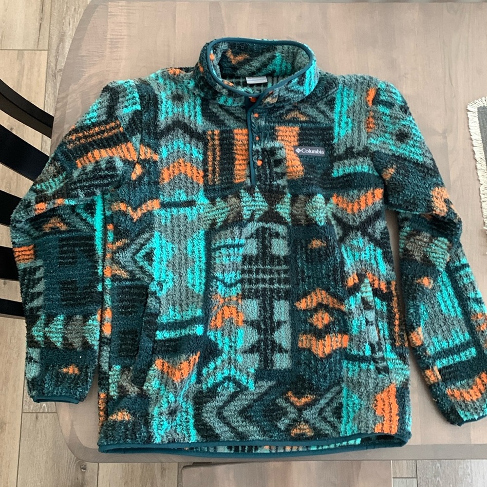 Columbia fleece 1/4 snap pullover.